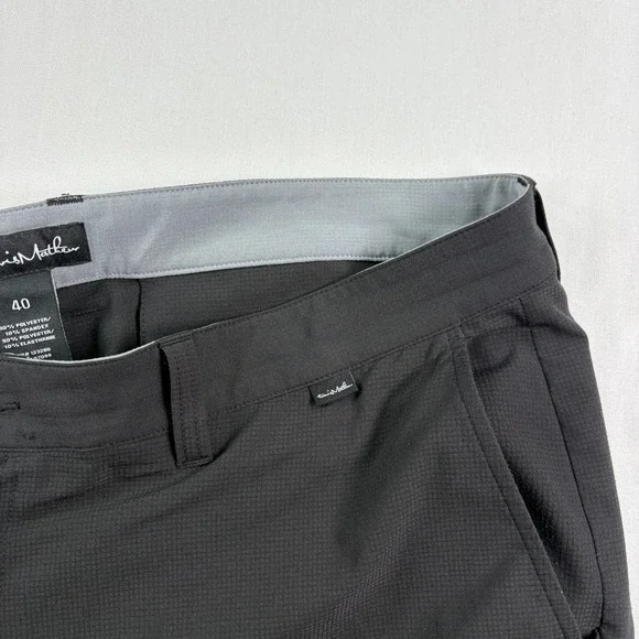 Travis Mathew Pants Men 40x32 Black Chino Right On Time Golf Performance Stretch - Picture 3 of 12
